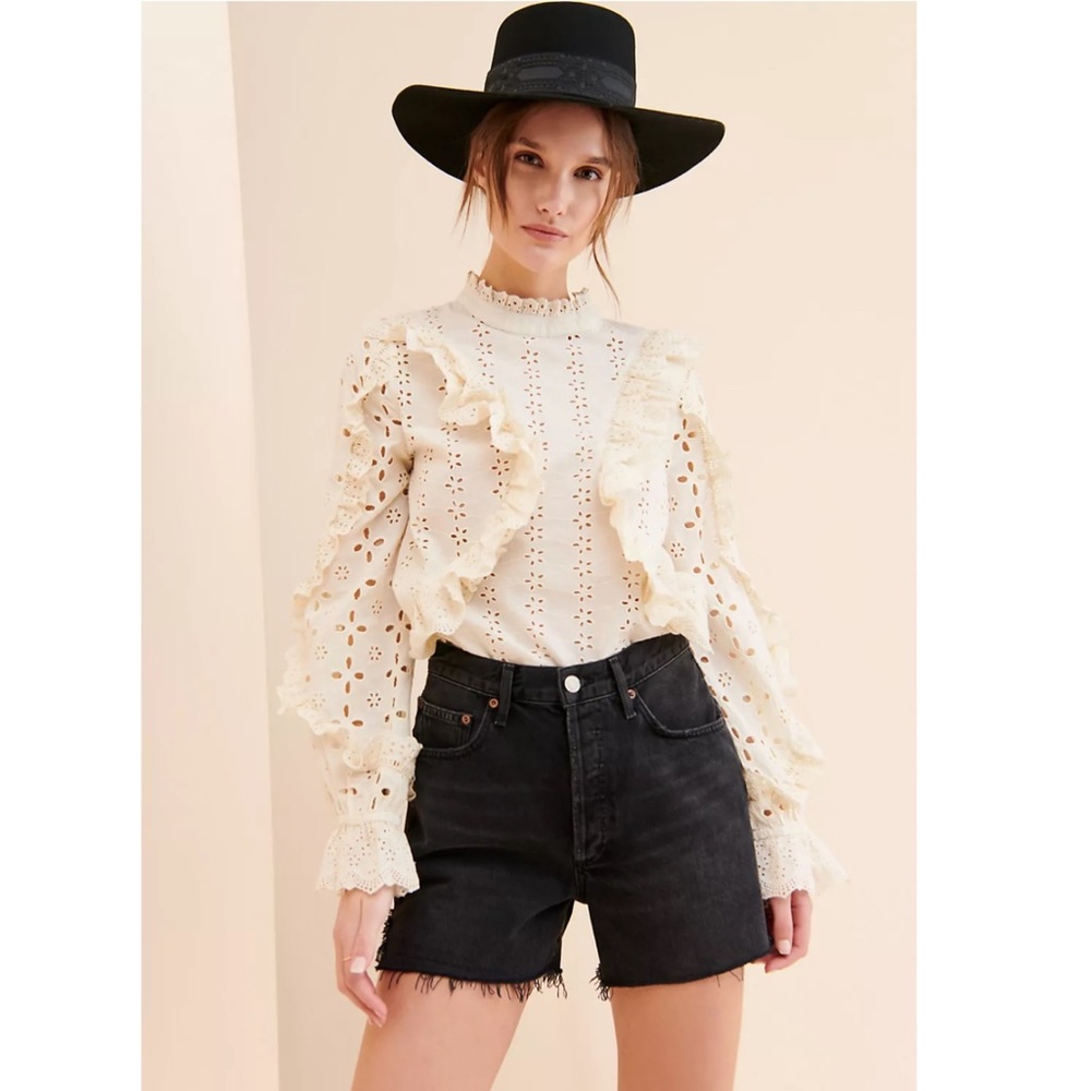 Glamorous Abigail Ruffled Blouse - Size: Small - Purchased from Anthropology - Picture 2 of 5